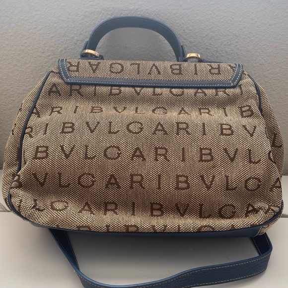 Bvlgari Logomania Canvas and Leather Tote - Picture 2 of 6